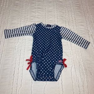 Red white and blue Rufflebutts swim 12-18 months